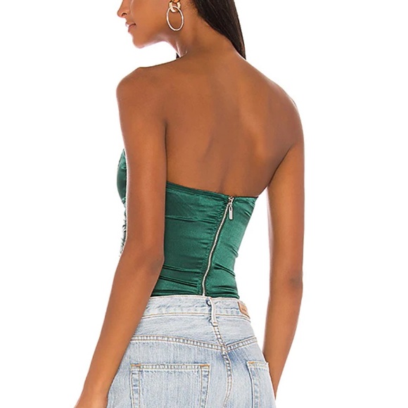 Superdown Sevilla Corset Top in Green - Picture 6 of 7